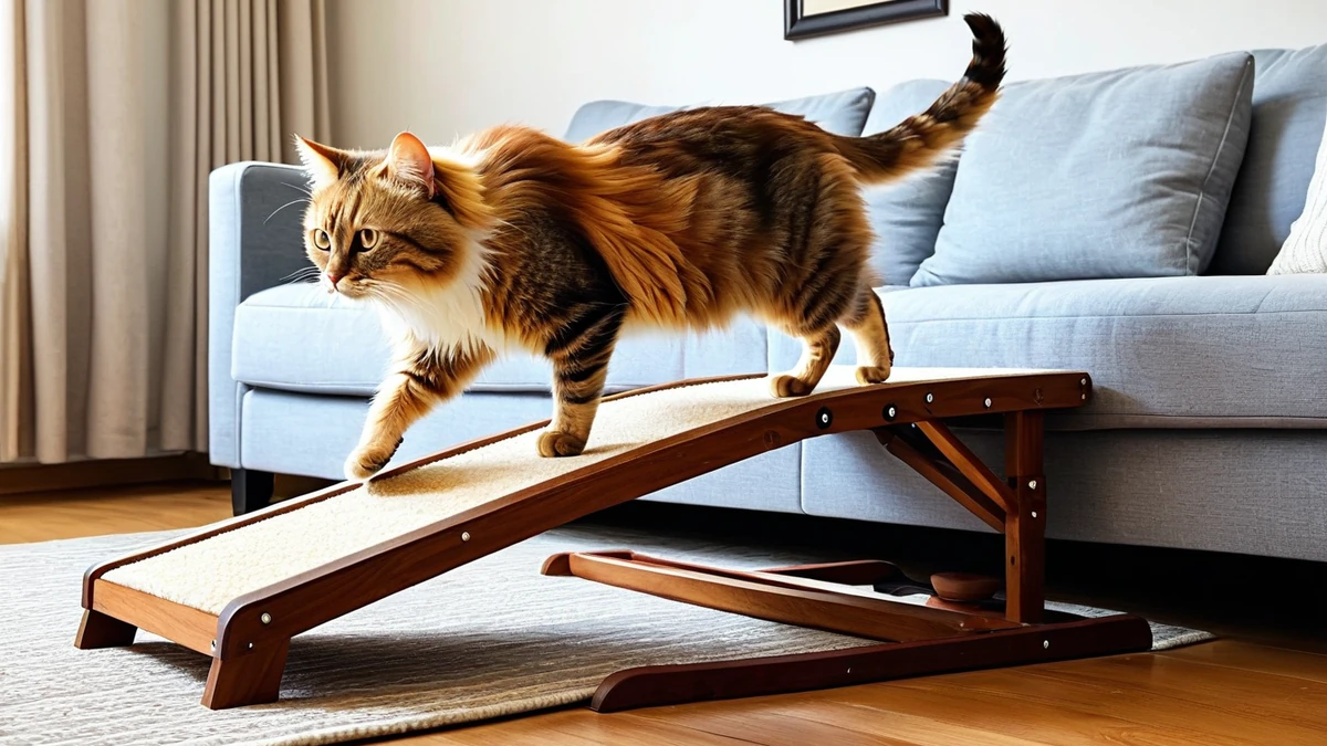 Faciliter l'accès aux lieux de vie surélevés (canapé, lit) pour son chat âgé