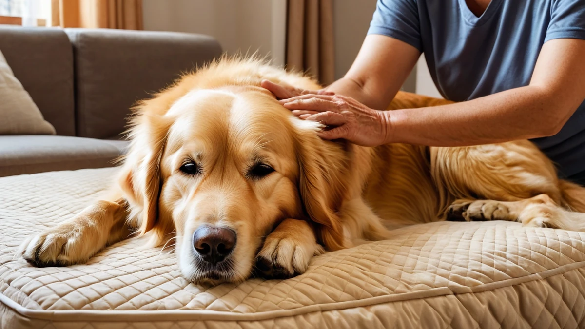 Offrir des massages apaisants à son chien ou chat en fin de vie ou blessé